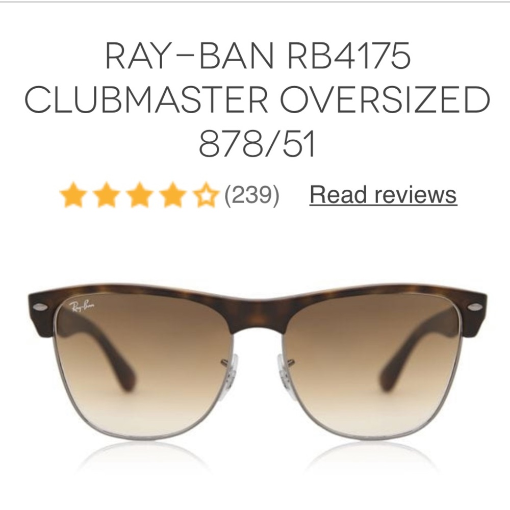 Ray- bans Limited edition Clubmasters oversize